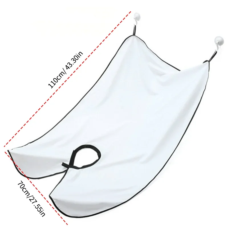 Beard Trimming Cape for Men – No-Mess Hair Catcher Apron for Shaving & Grooming