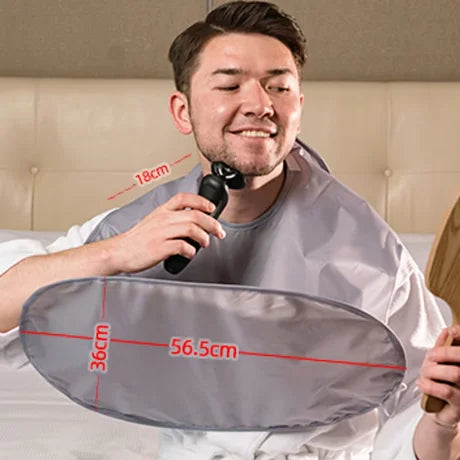 Beard Trimming Cape for Men – No-Mess Hair Catcher Apron for Shaving & Grooming