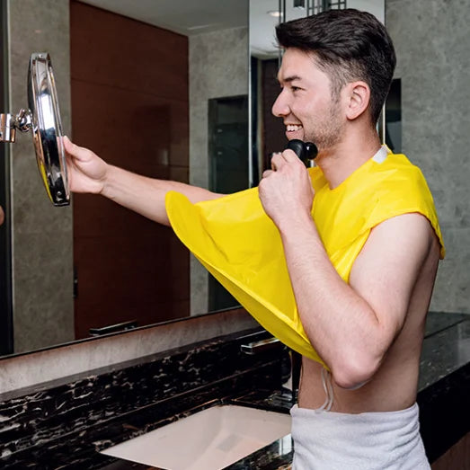 Beard Trimming Cape for Men – No-Mess Hair Catcher Apron for Shaving & Grooming